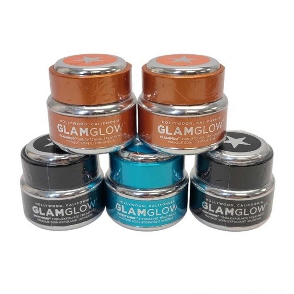 GLAMGLOW Flashmud Youthmud Thirstymud Masks Lot of 5
